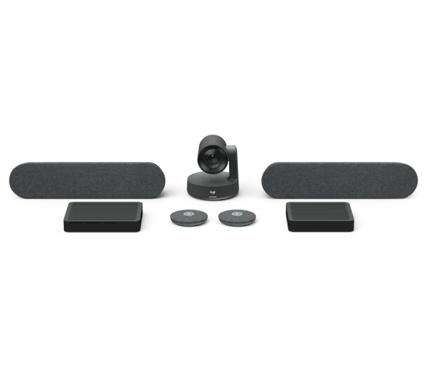 Logitech Rally Plus (2 Parlantes + 2 Micrófonos + Cámara) - Tecno Básicos