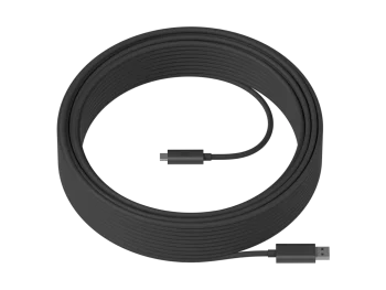 Cable USB Logitech Strong de 10 metros. El cable cuenta con USB A y USB C